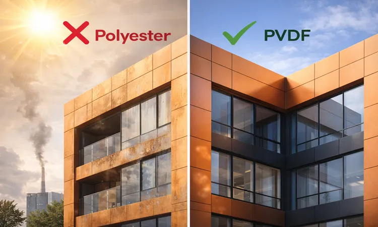 رنگ پلی استر و PVDF | پرمیوم باند
