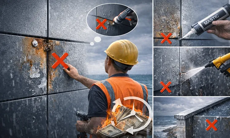 اشتباهات رايج در اجرای نما کامپوزيت در مناطق ساحلی | پریمیوم باند