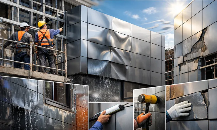 چک لیست اجرای نمای کامپوزیت: کنترل کیفیت از زیرسازی تا تحویل کار | پرمیوم باند