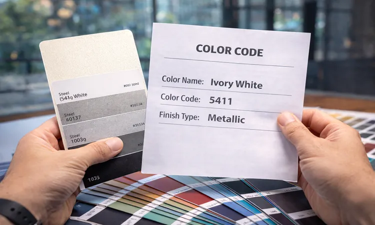 روش درست اعلام کد رنگ در سفارش | پریمیوم باند