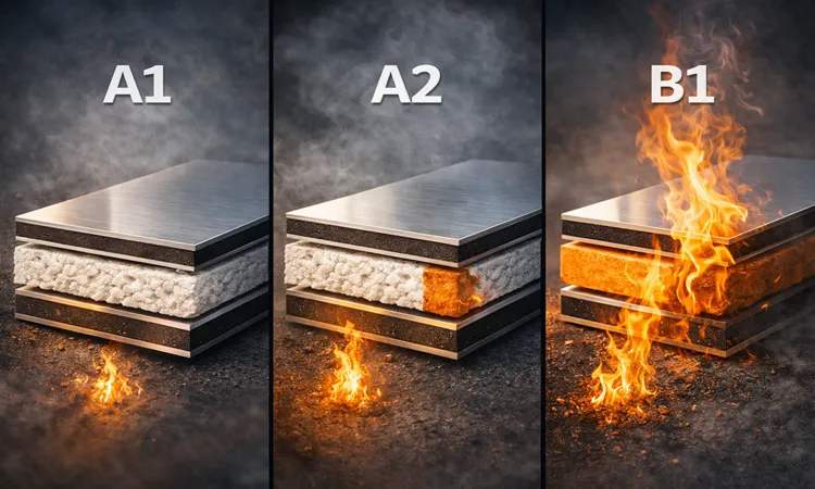 فرق A2 با اصطلاحات کلی مثل ضدحريق، نسوز، کندسوز | پرمیوم باند