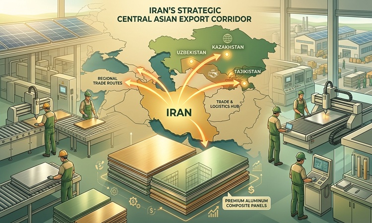 مزیت های رقابتی ایران در صادرات ورق آلومینیوم کامپوزیت | پرمیوم باند